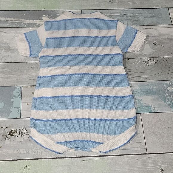Doe-Spun Vintage Fish Sweater Onesie sz 3-6 mo - Picture 3 of 4